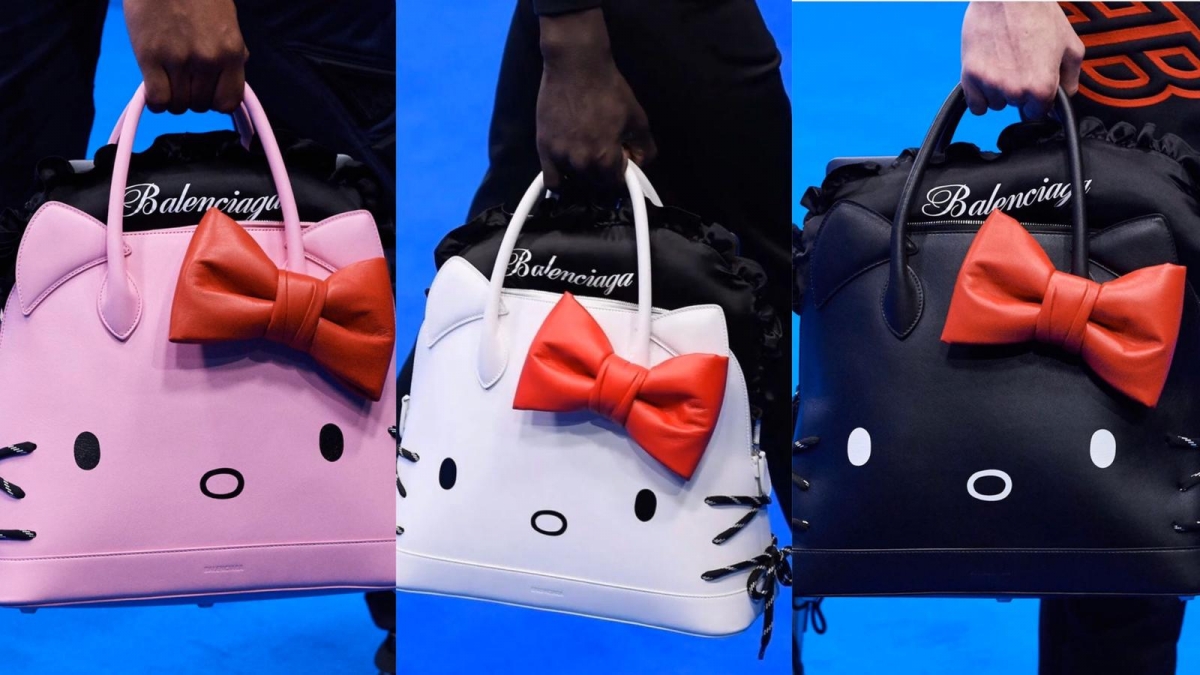 一出即斷貨!人氣Balenciaga x Hello Kitty頭手袋/電話袋/銀包 一出即斷貨!人氣Balenciaga x Hello Kitty頭手袋/電話袋/銀包